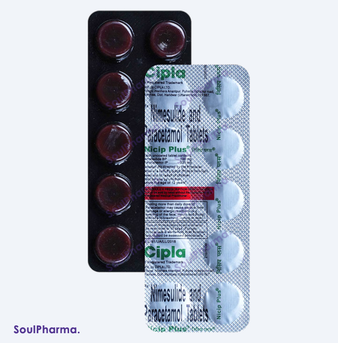 Nicip Plus Tablet (Strip of 10 Tablets)